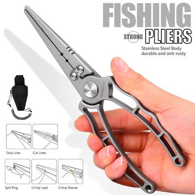 Fishing Pliers 18.5cm 147g Fishing Tackle with Cover