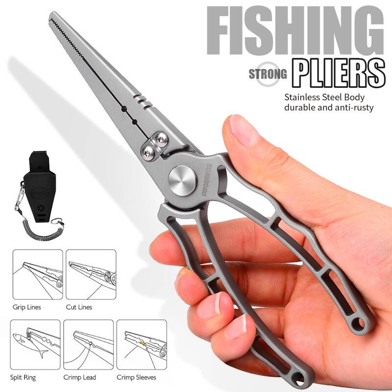 Fishing Pliers 18.5cm 147g Fishing Tackle with Cover