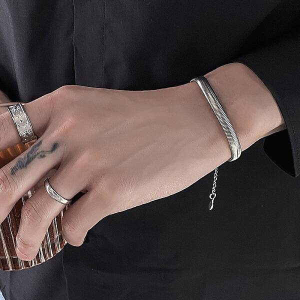 304 Stainless Steel Snake Chain Bracelets for Women