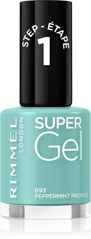 Rimmel Super Gel Nail Polish Gel Without UV/LED Lamp Color 093 Peppermint Promise 12 ml