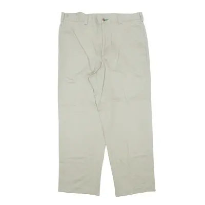 TOMMY HILFIGER Chino Trousers Cream Regular Straight Mens W34 L30