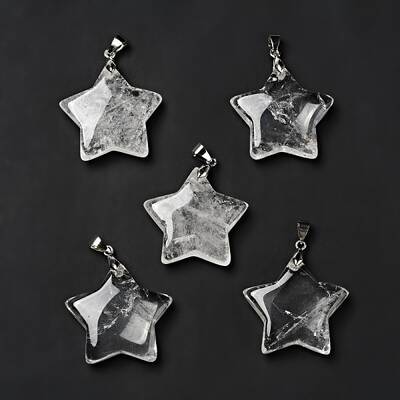 Natural Quartz Crystal Pendants