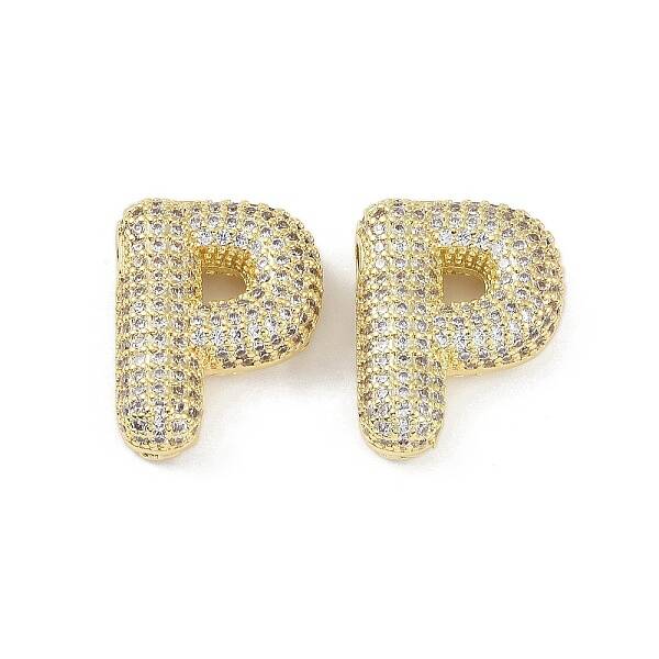 Brass Micro Pave Clear Cubic Zirconia Pendants