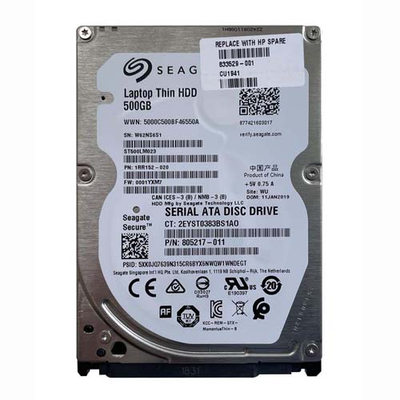 833529-001 HP 500GB 7200RPM SATA 6Gb/s 16MB Cache (SED/Opal 2.0) 2.5-inch Hard Drive