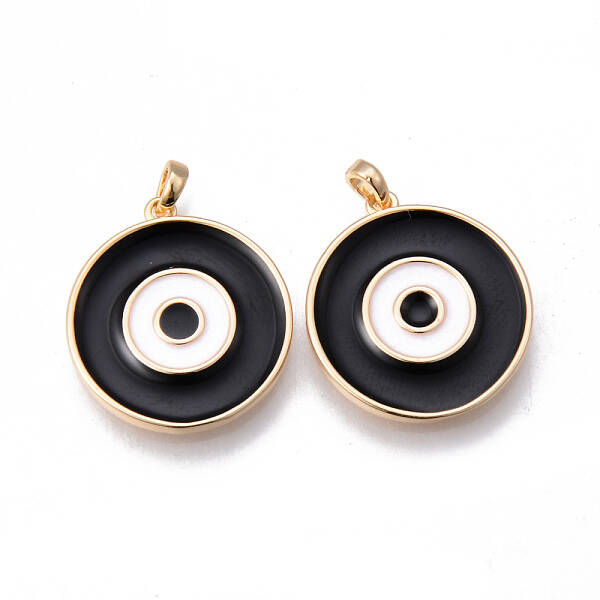 Brass Enamel Pendants