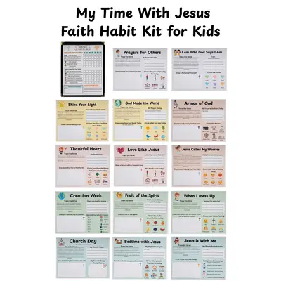 Christian Faith Habit Kit for Kids - Daily Devotion Routine