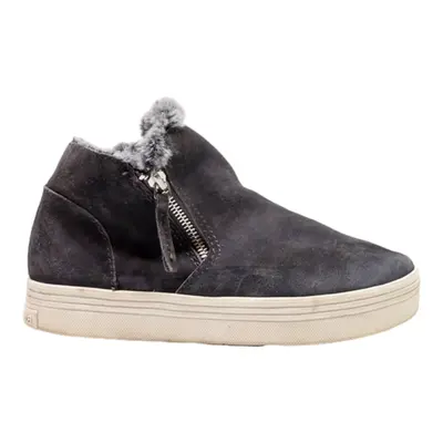 DOLCE VITA Ankle Boots Grey Leather Womens UK 6.5