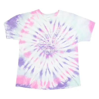GILDAN Fernwood Cove Girls Tie Dye T-Shirt Pink USA XL
