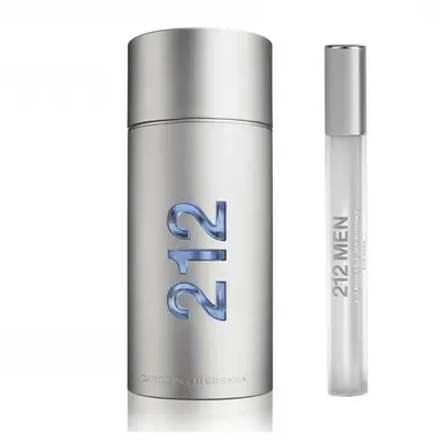 Carolina Herrera 212 Men Nyc Edt Sp 100ml Mini 10ml Travel Set