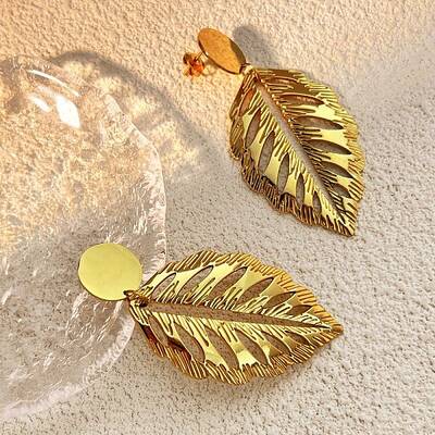 304 Stainless Steel Dangle Stud Earrings for Women