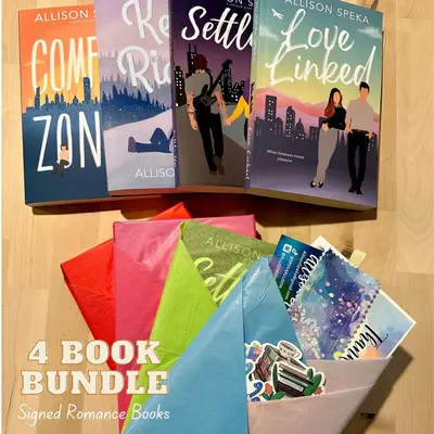 Romance Book Bundle: 4 Signed paperback Copies
