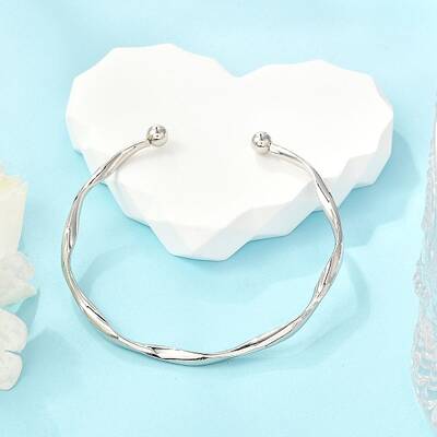 Wave Alloy Cuff Bangles