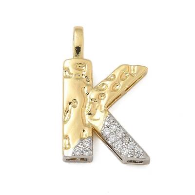 Brass Micro Pave Cubic Zirconia Pendants