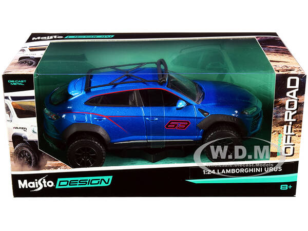 Lamborghini Urus 63 with Roof Rack Blue Metallic \