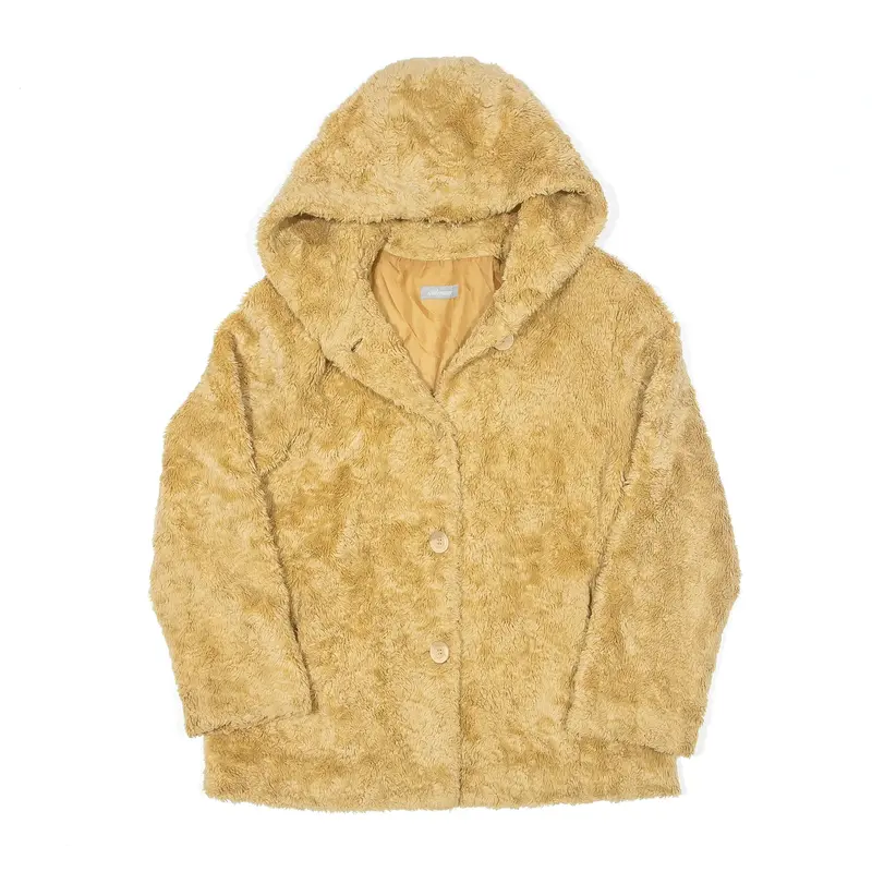 STEILMANN Faux Fur Jacket Brown Womens UK 12