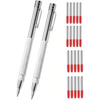 2 count Tungsten Carbide Scriber with ,with 20 Replacement Marking Tip.