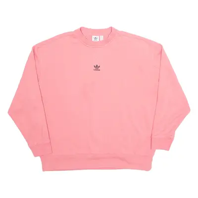 ADIDAS Womens Sweatshirt Pink UK 8
