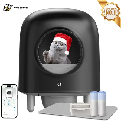 【GeooRood】Geoorood Self Cleaning Cat Litter Box, 60L Large Automatic Cat Litter Box for Multiple Cats with APP Control Od...