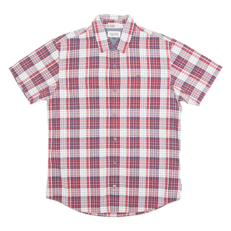 TOMMY HILFIGER Mens Shirt Red Check M