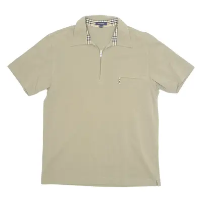 BURBERRY Mens Polo Shirt Green M