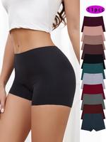 Women's Solid Color Boyshorts, Soft Comfy Fit Breathable Seamless Panty for Daily Wear, Women's Underwear for All Seasons, Un...