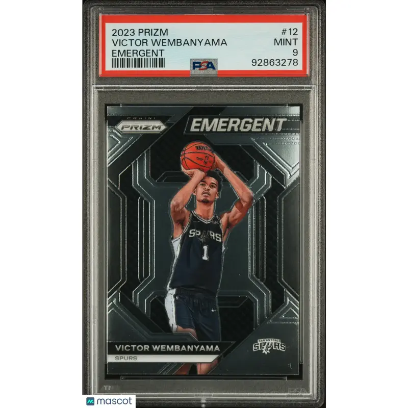 Victor Wembanyama PSA 2023 Panini Prizm Emergent #12 9