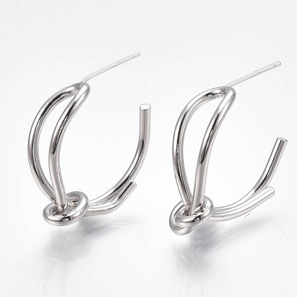 Brass Stud Earrings