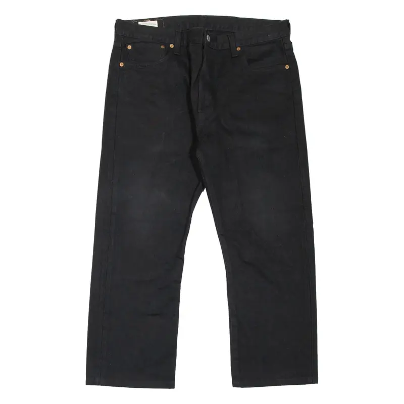 LEVI'S 501 BIG E Jeans Mens Black Regular Straight W34 L24