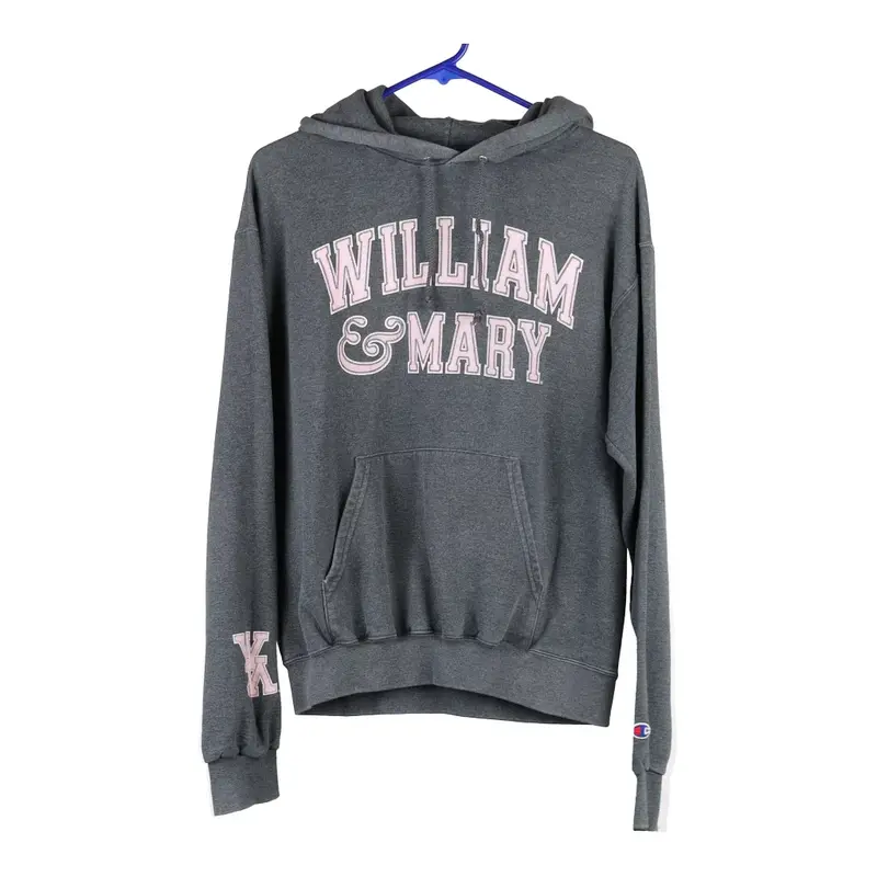 William & Mary Champion College Hoodie - Small Grey Cotton Blend