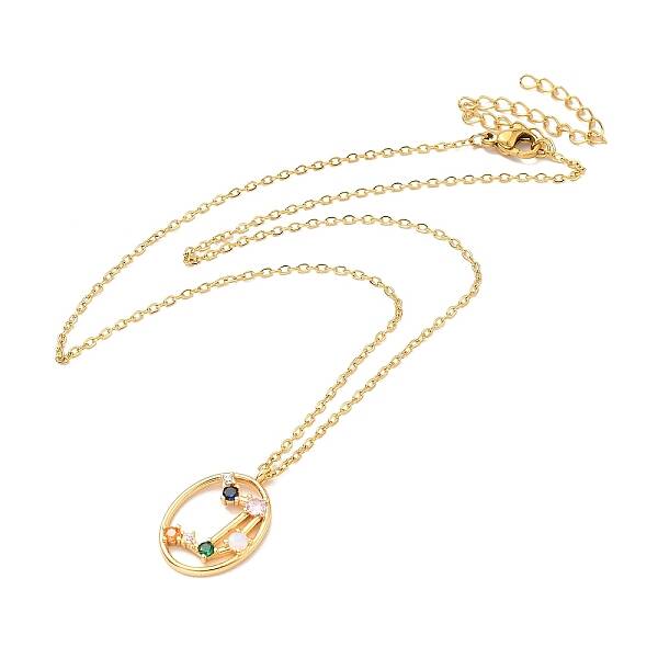 Colorful Cubic Zirconia Constellation Pendant Necklace