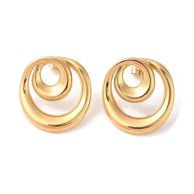 Ion Plating(IP) 304 Stainless Steel Stud Earrings for Women