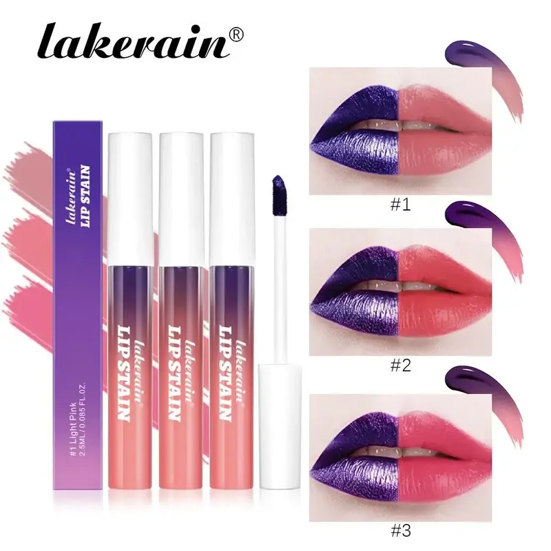 Peel-off Lip Tint Set, 3 Counts/set Matte Finish Lip Tint with A Fun Peel-off Design, Lip Gloss Lip Tint Lip Stain Peel Off, ...