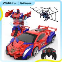 Aiencsai Transform Rc Cars for Boys 4-7 8-12, 2.4Ghz Remote Control Car 1:18 Scale Transforming Robot, button transformation,...