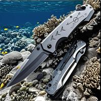EDC portable high hardness stainless steel folding knife outdoor survival hiking knife outdoor multi-function knife self-defe...