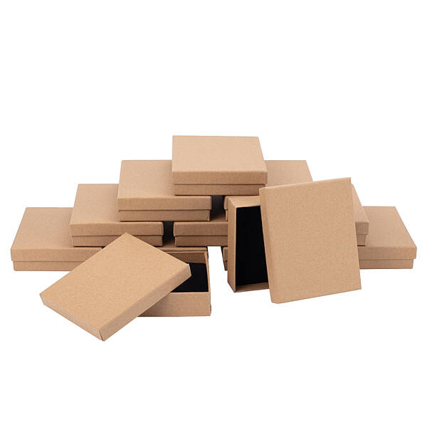 Kraft Paper Cardboard Jewelry Set Box