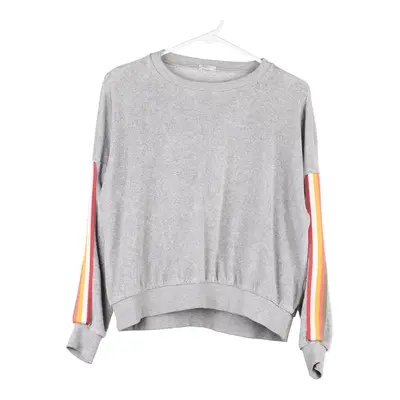 Benetton Sweatshirt - XS Grey Cotton Blend