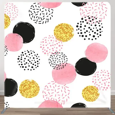 Aperturee Candy Pop Polka Dots White Backdrop Cover For Girls - Aperturee