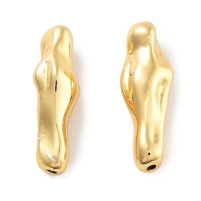Rack Plating Irregular Column Brass Beads