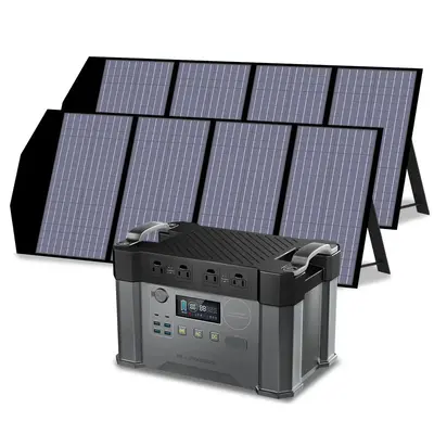 ALLPOWERS S2000 Pro 2400W Solar Generator (PV 140W) S2000 PRO+3PCS SP029 140W Solar Panel