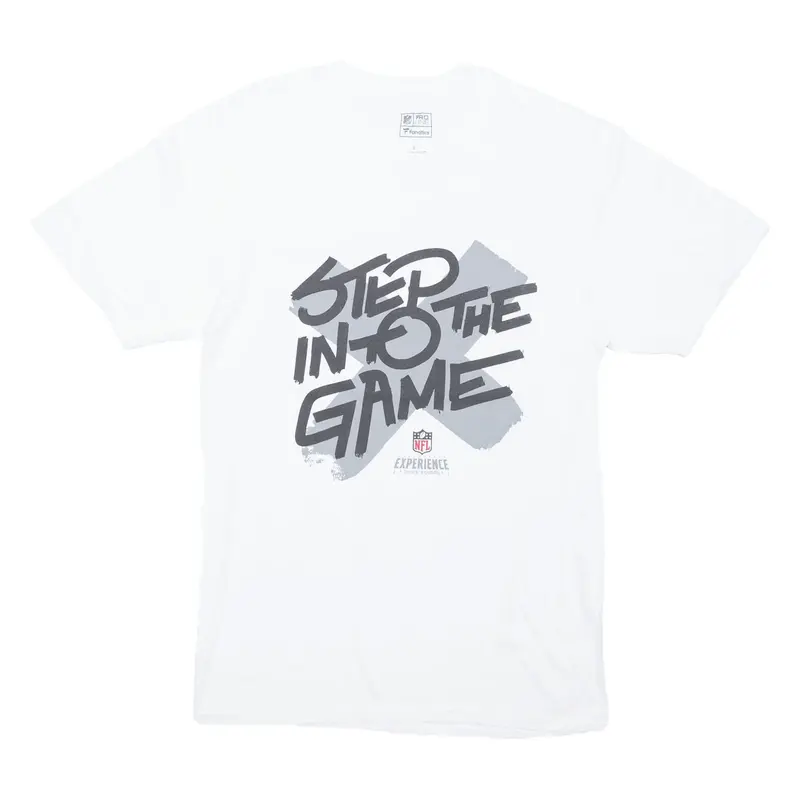 FANATICS NFL Times Square USA T-Shirt White Short Sleeve Mens S