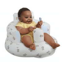 Inflatable Baby Seat for Babies 3 Months and Up, Built-in Air Pump Baby Seat for Kids, Toddler, Blow-up Baby Chair with Back ...