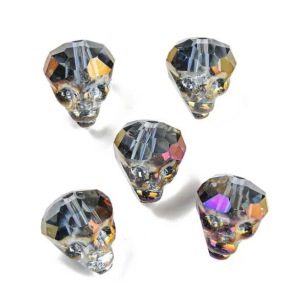 Electroplate Transparent Handmade Lampwork Beads