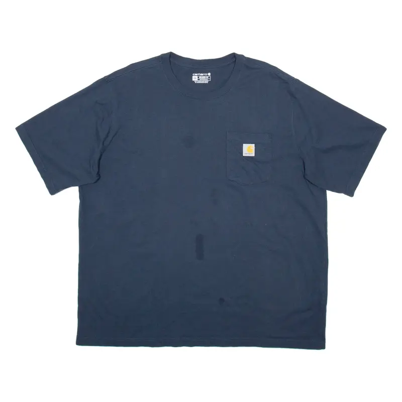 CARHARTT Mens T-Shirt Blue 2XL