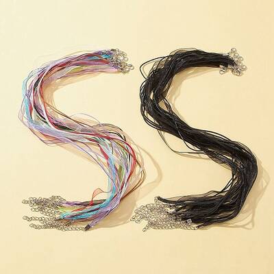 20Pcs 2-Strand Waxed Cord Necklace Making