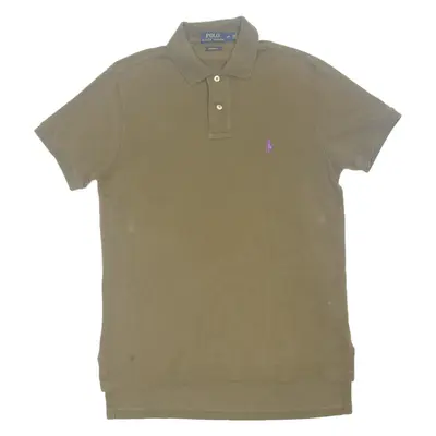 POLO RALPH LAUREN Custom Fit Mens Polo Shirt Green S
