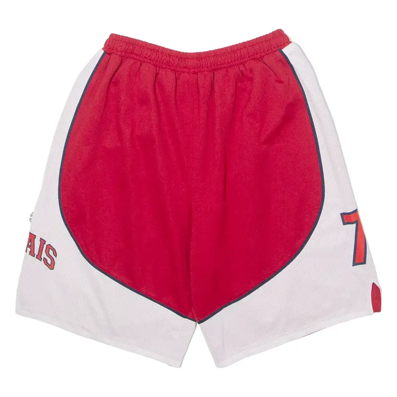 CHAMPION Valais Basketball #7 Boys Sports Shorts Red Colourblock 16Y W24