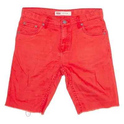 LEVI'S 511 Womens Jorts Shorts Red Slim M W30