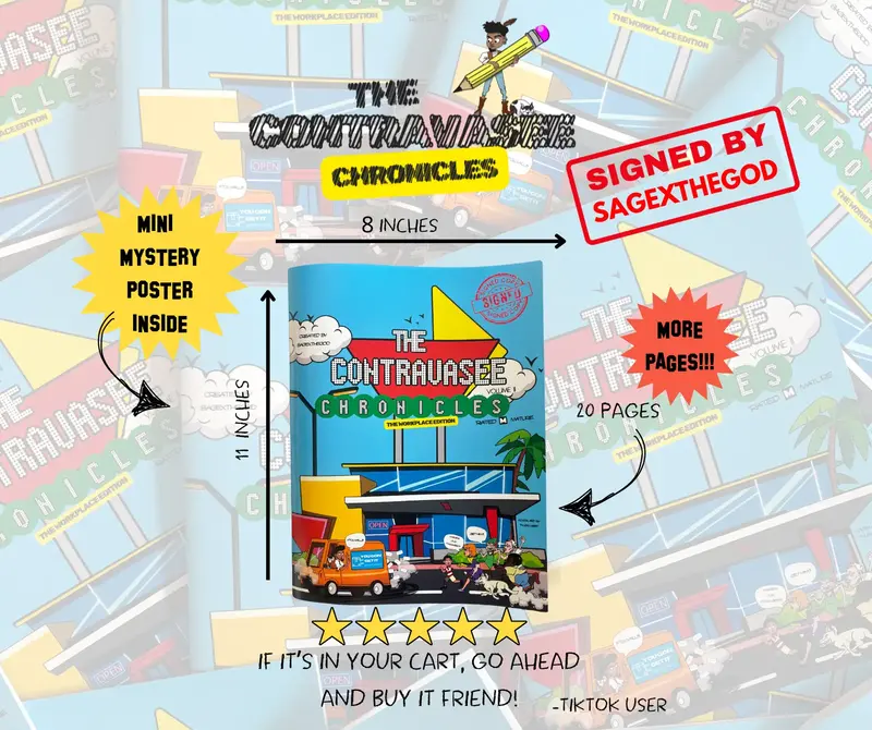 *SIGNED | Contravasee Chronicles Vol. 2 (Workplace Edition) Coloring Book