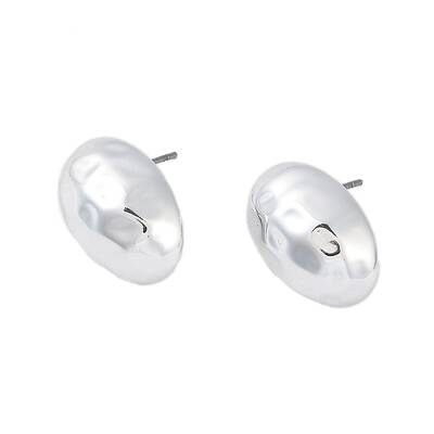 Oval CCB Plastic Stud Earrings for Women
