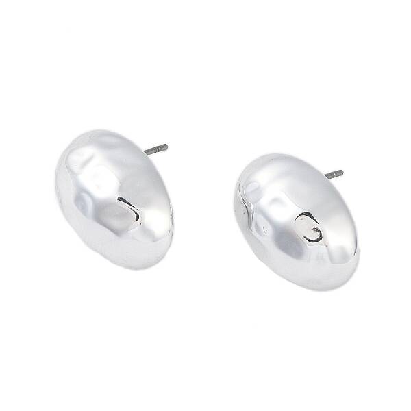 Oval CCB Plastic Stud Earrings for Women